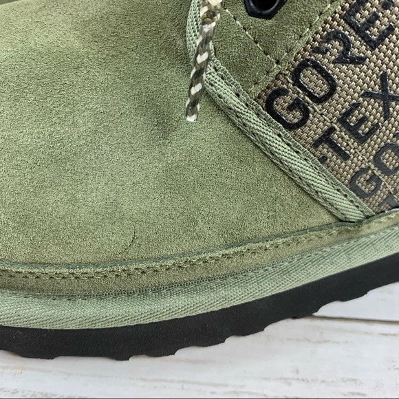 Ugg Neumel Gore-Tex Waterproof Suede Chukka Boots Olive Green Logo 7 Lace Up main image 9